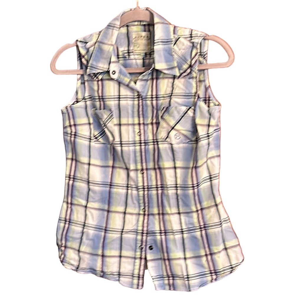 💜💜 Ladies Sleeveless SnapUp Top By ROPER Size S